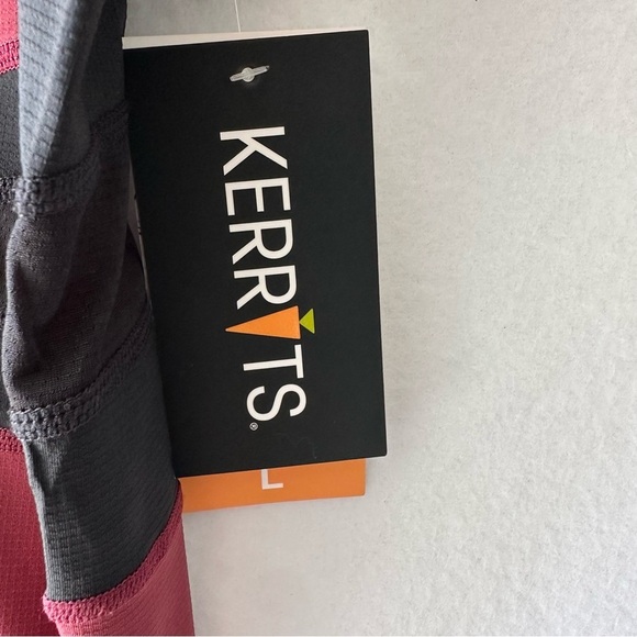 Kerrits Short Sleeve Technical Riding Shirt 1/4 Zip Pullover Sz Large Maroon NEW - Picture 5 of 9